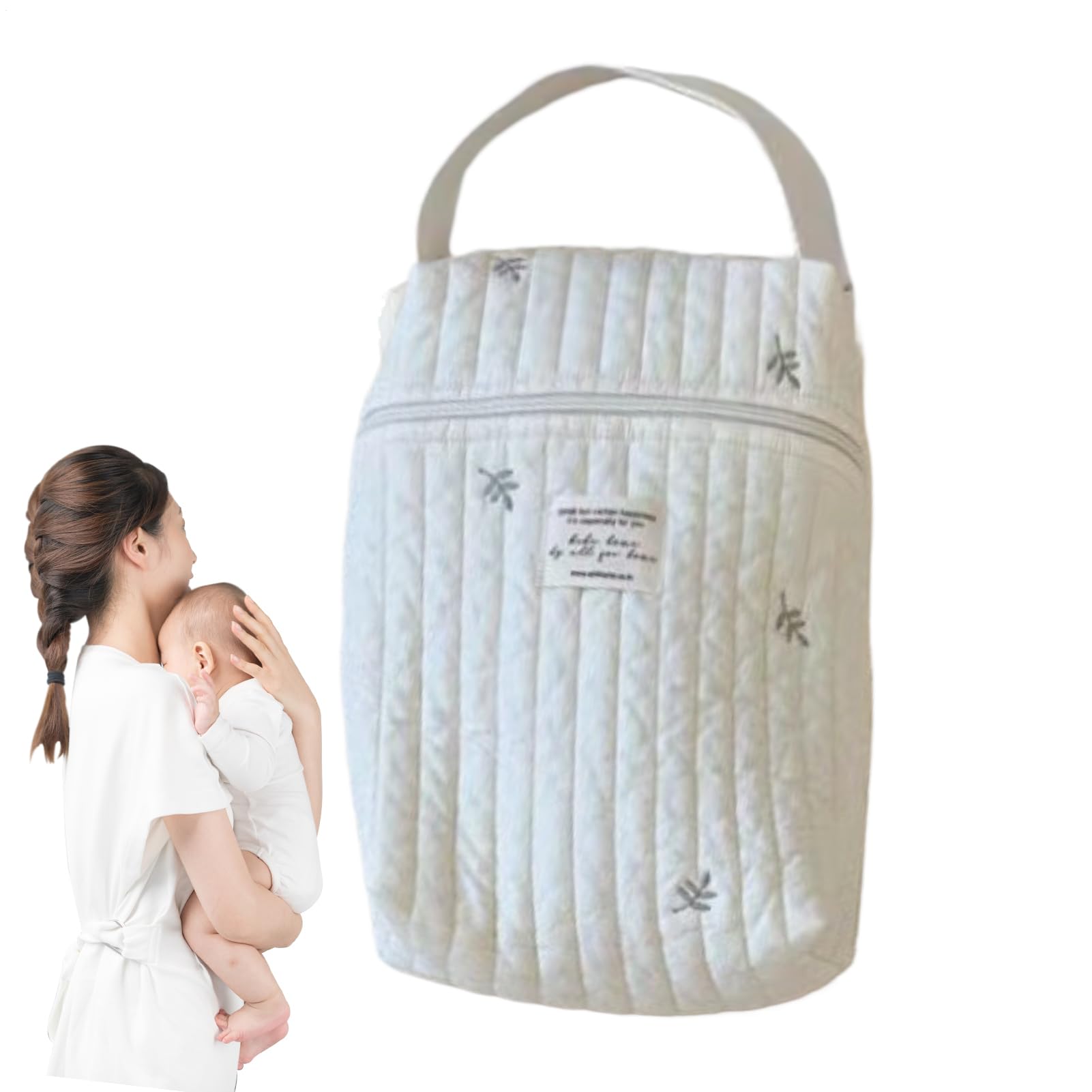 Travel Diaper Case - Zipper Diaper Bag Organizer | Lightweight Cotton Fabric Cloth Storage Bag With Easy Access, Outdoor Bag Organizer For Gl — view 8