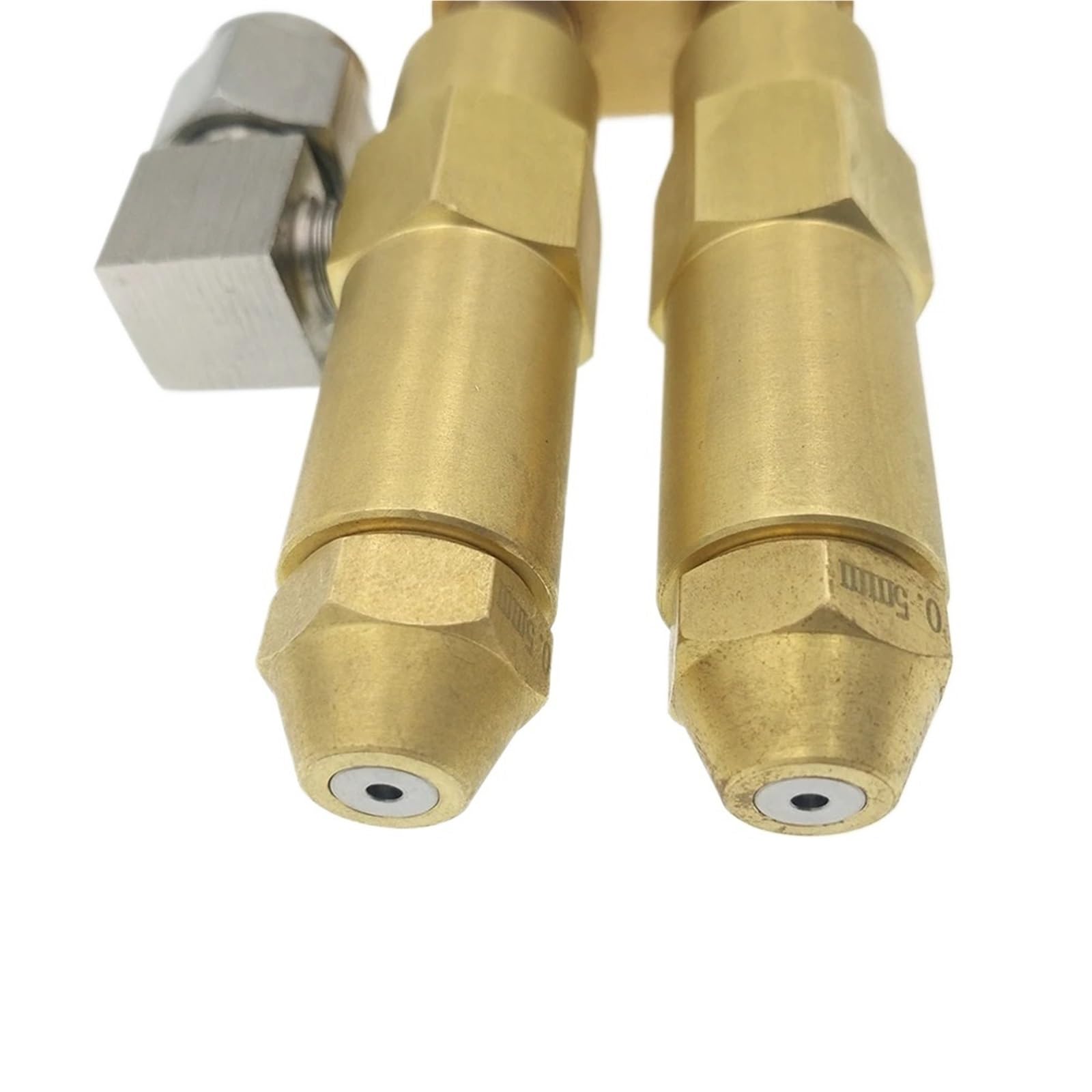Podwójna dysza do palnika do ciężkiego oleju/oleju napędowego/alkoholu – wysoce wydajny system natryskowy do przemysłowych grzejników spalinowych (1,5 mm)