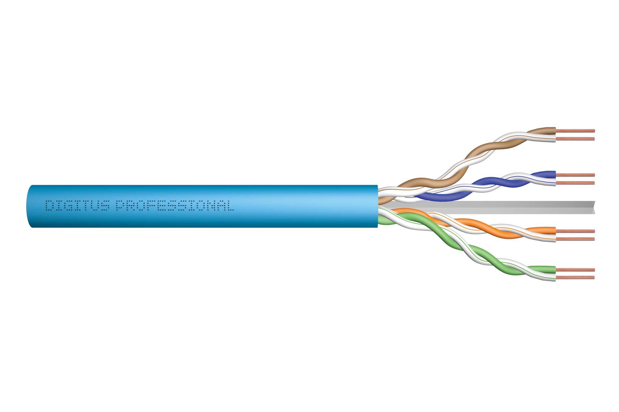 Digitus - Bulkkabel - 305,0m - U/utp, Nicht Abgeschirmt - Simplex - Cat 6a - Robust - Hellblau, Ral 5012 (dK-1614-A-VH-305)