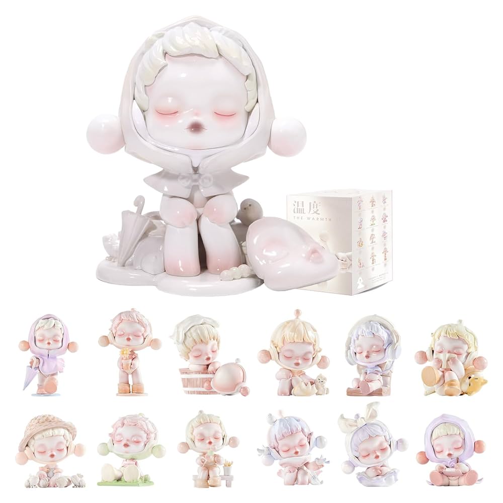 POPMART SKULLPANDA The Warmth温度*12 POP MART Skullpanda Warmth Series Blind Box Figures, Hirono