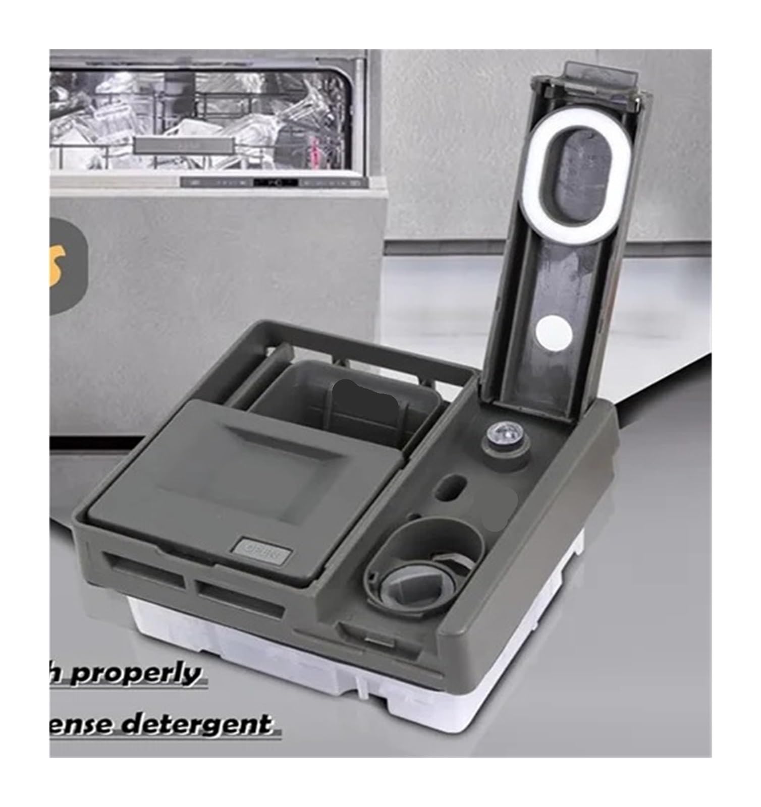 ABKP-W10861000 Dosatore detersivo for lavastoviglie, con parti di ricambio | Set dispenser ABKP-W10861000 abbinato ai pezzi di ricambio di supporto