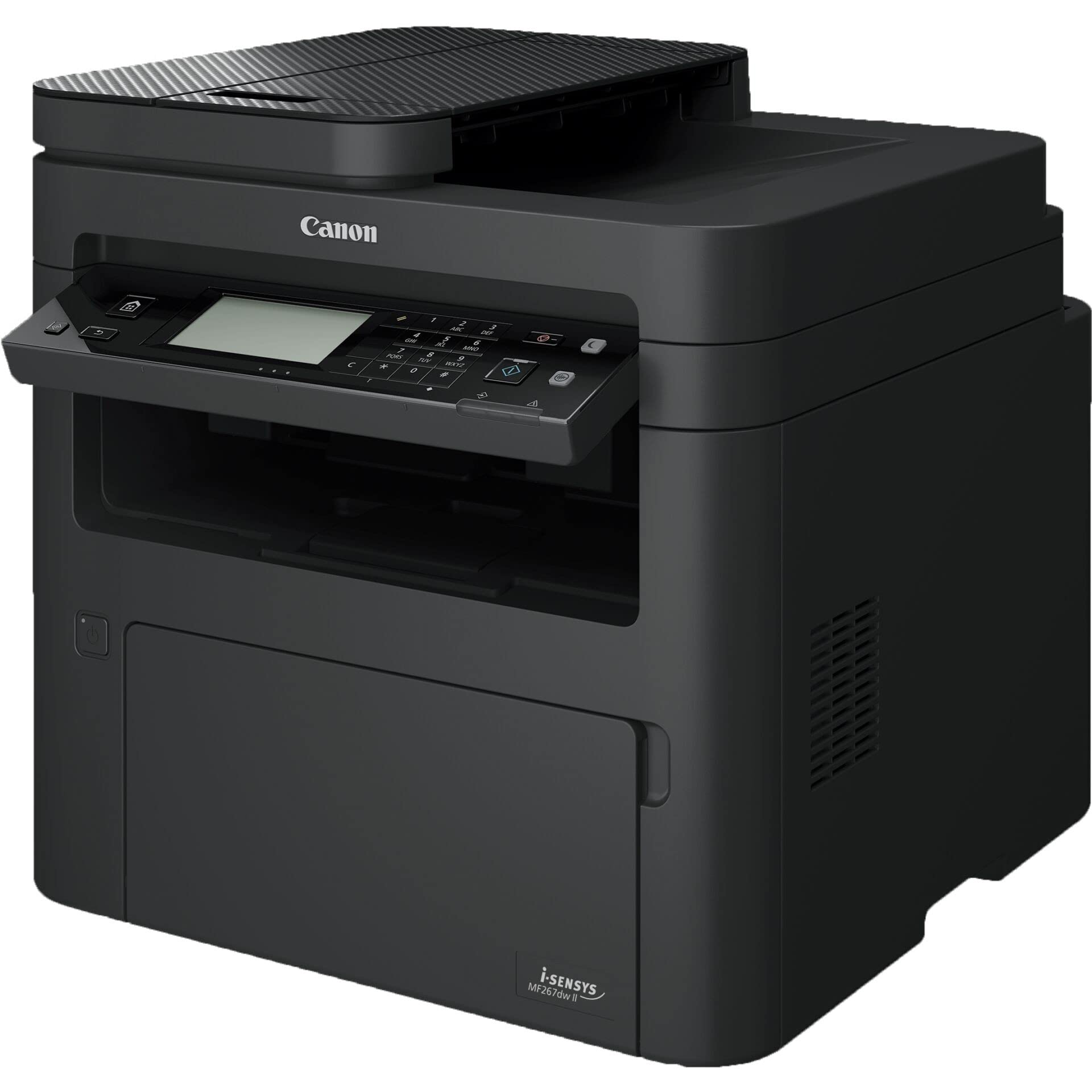 Canon i-SENSYS MF267dw II A4 S/W-Laser MFP, Drucken Kopieren Scannen Faxen, USB, LAN, W-LAN, 250 Blatt Papierkassette, Mehrzweckeinzug 1 Blatt, 28 DIN A4 Seiten/Minute