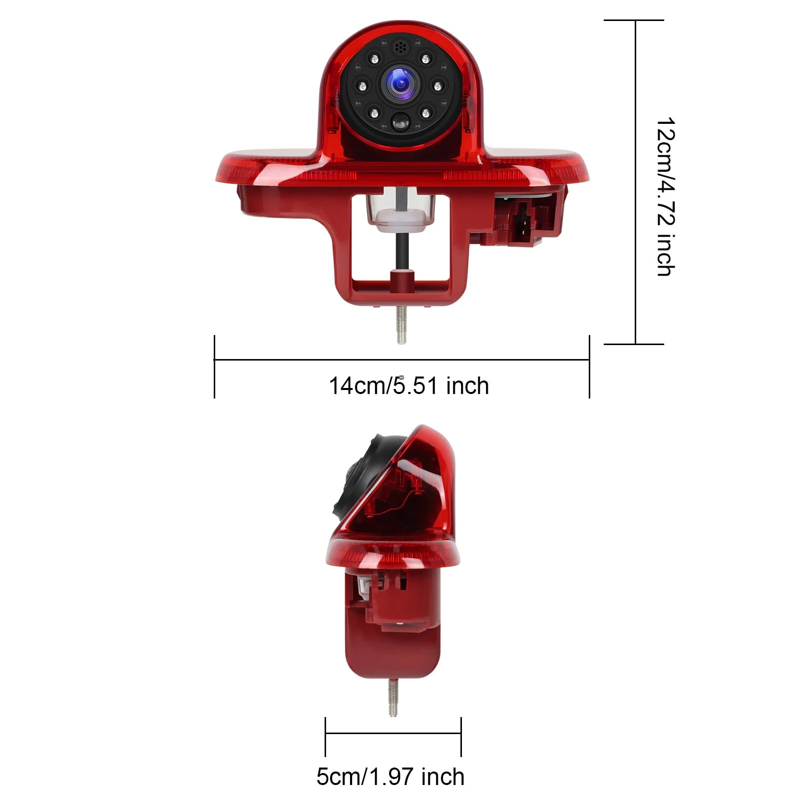 Marcha Atrás Cámara Visión Trasera para Vauxhall para Vivaro 2001-2014 AHD 1080P Luz De Freno De Coche Cámara De Visión Trasera para Marcha Atrás