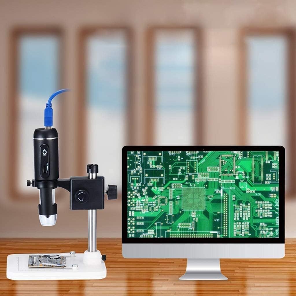 Decor 1000x Microscopia Microscopia Digitale Usb3.0 Lente d'Ingrandimento Elettronica per Fotocamera HD da 5 MP con Supporto