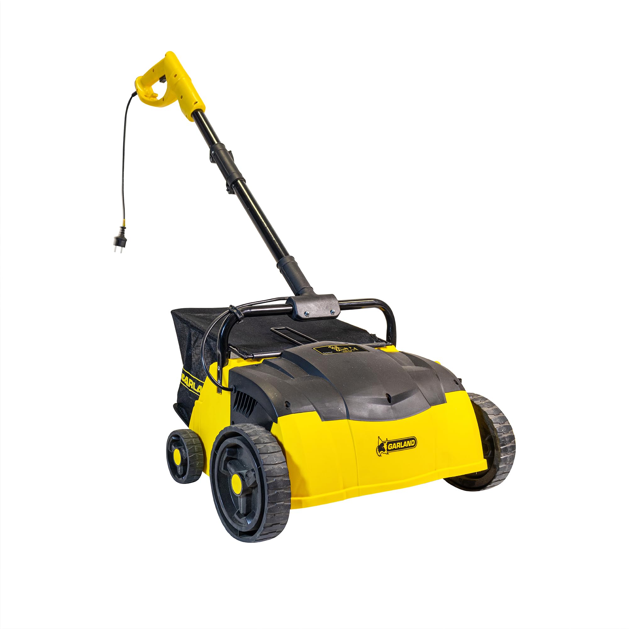 Roll & Comb Corded Artificial Grass Sweeper, Electric Grass Rake for Artificial Grass, Cool Gardening Gift, 25 Liter Leaf Collector, Model 302e, 20 lbs.