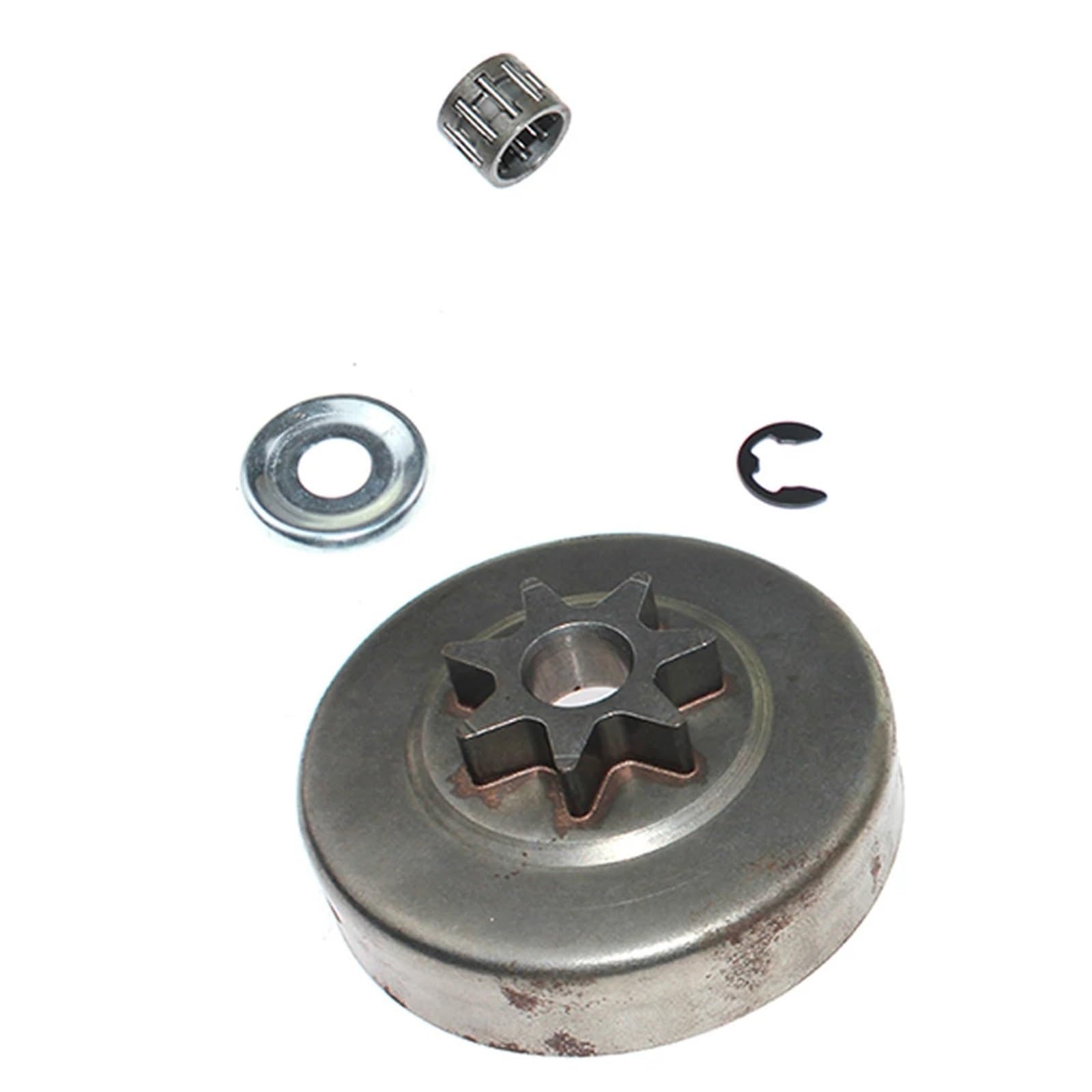 Kit de piñón de cadena y tambor de embrague de 3/8" y 7 dientes compatible con motosierras for Sti 029, 034, 036 y 039.