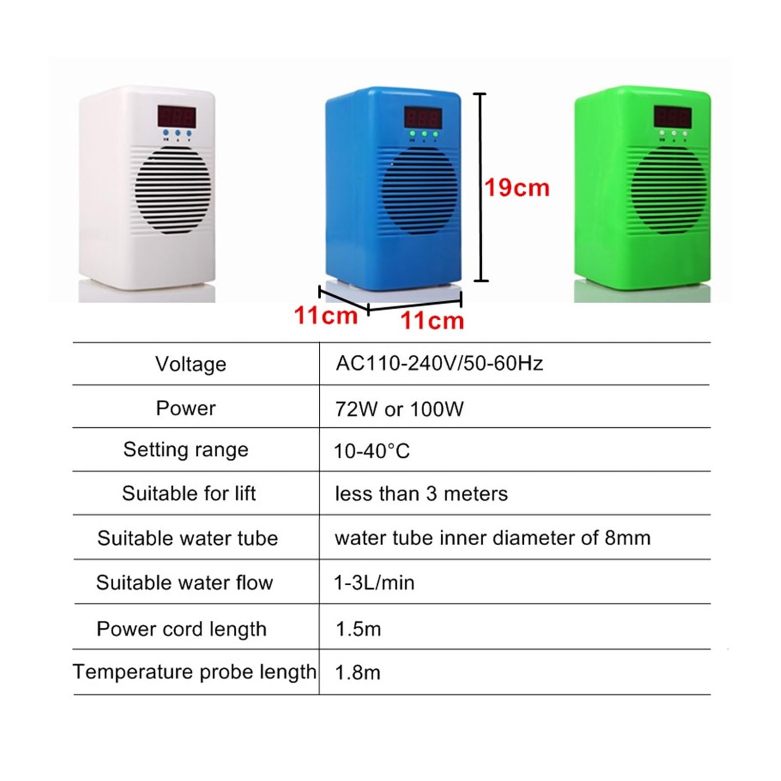 Chłodziarka do akwarium, Mini akwarium agregat chłodniczy lub podwójna cieplejsza chłodnica kontrola temperatury wody dla ryb zbiornik z krewetkami morski zbiornik na rafę koralową dla zwierząt wodnyc