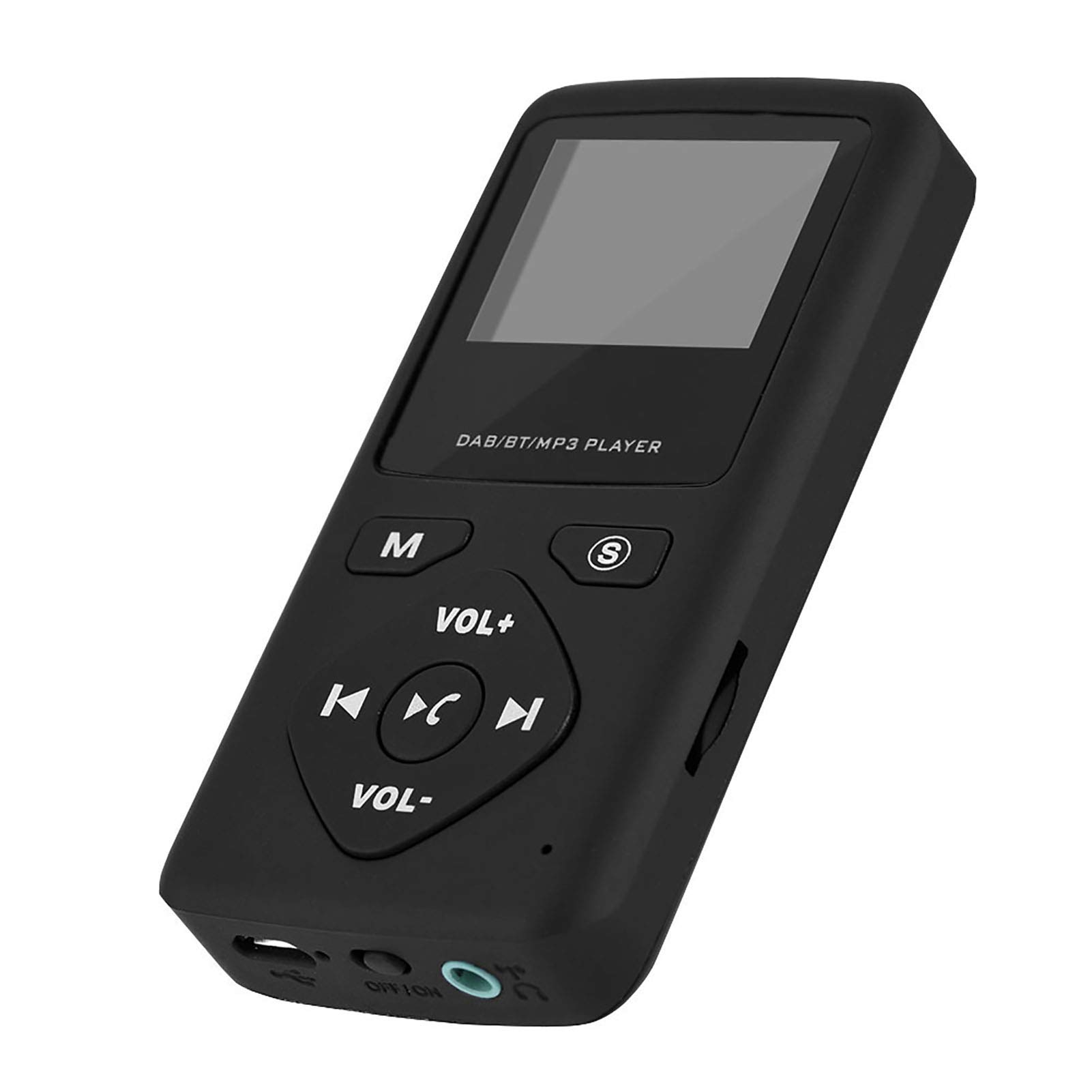 Vikye Radio Portátil, Dab/Dab+ Receptor de Radio Digital de Bolsillo Radio FM Pantalla LCD Radio Reproductor de MP3 Bluetooth, con Auricular