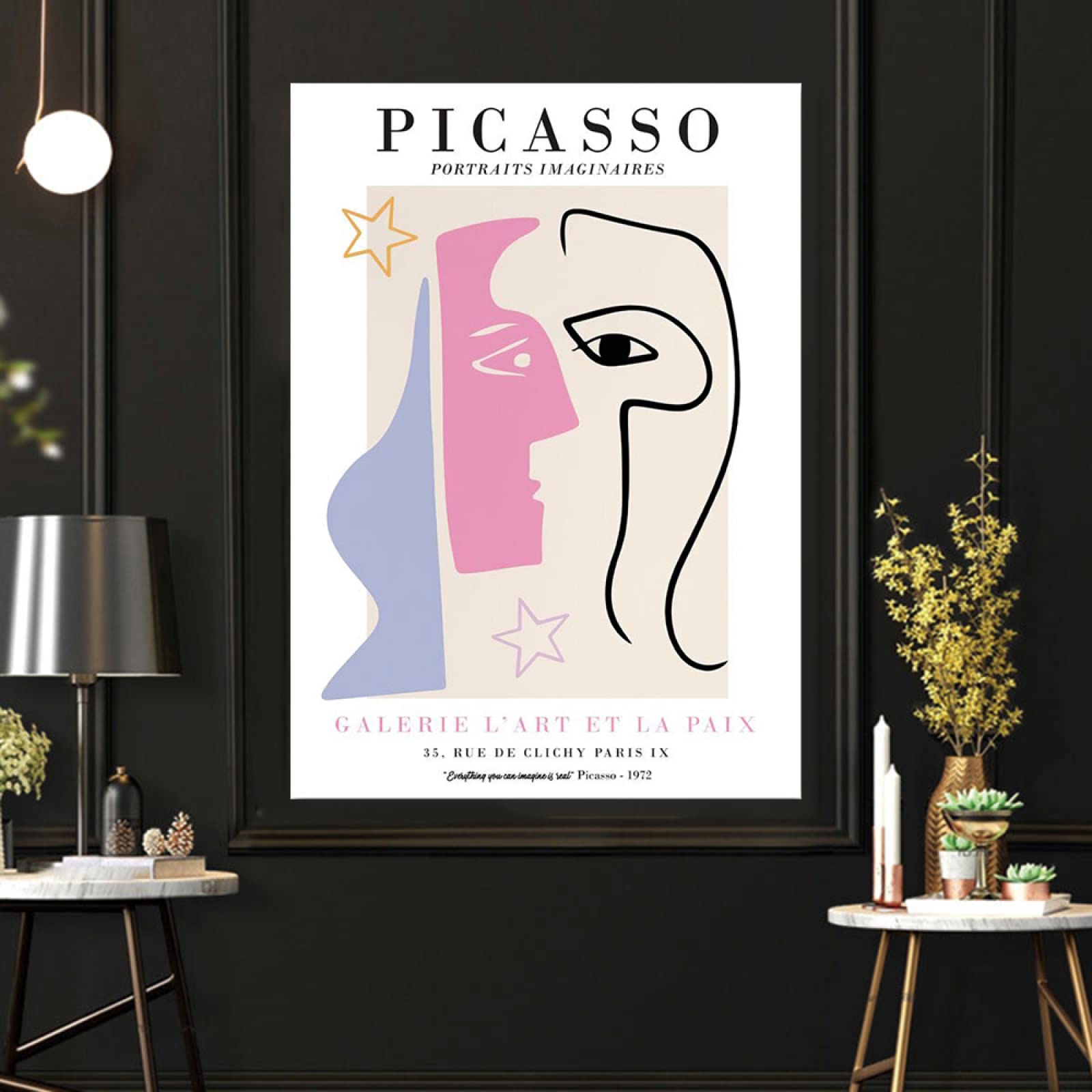 パブロ・ピカソ 幸せのダンス 額装 絵画 額装品 アート フレーム
