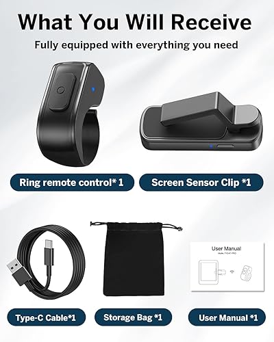 Miniatura 9 de Compatible con fundas Anillo giratorio de página con control remoto para Kindle Paperwhite Oasis Scribe Kobo eReaders, controles remotos de