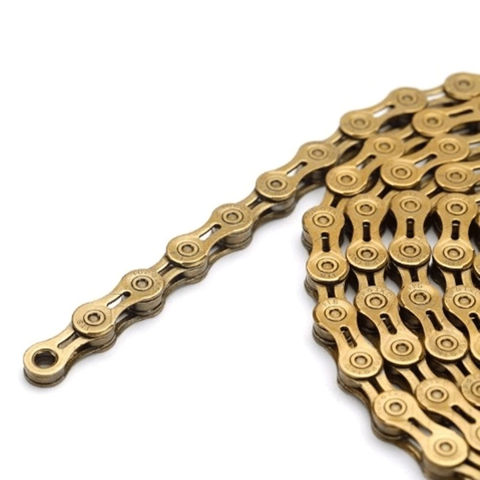 Amazon.com : 11 Speed Golden Alloy Bicycle Chain, Modern Shape