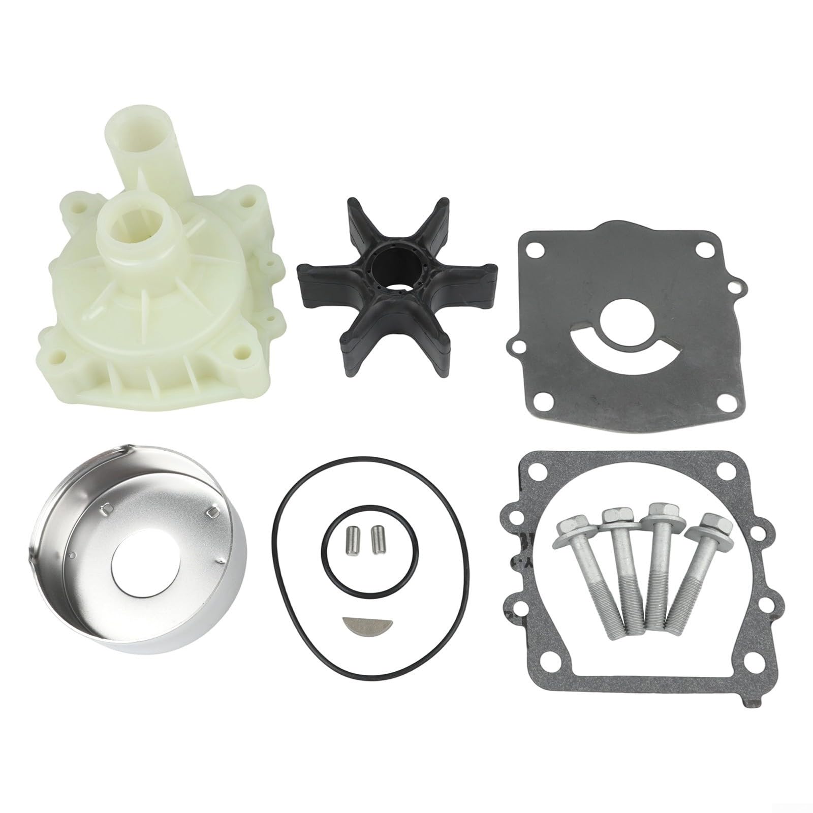 Kit Riparazione Pompa Acqua Fuoribordo 150 250 per hp Kit Riparazione | Compatibilità 150-250 per hp, flusso ottimale, previene surriscaldamento motore
