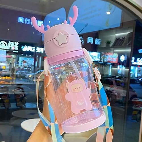 Bolsa Térmica Infantil Lancheira Impermeável + Garrafa de Água Alce, Escola Viagem Menina Menino Nec