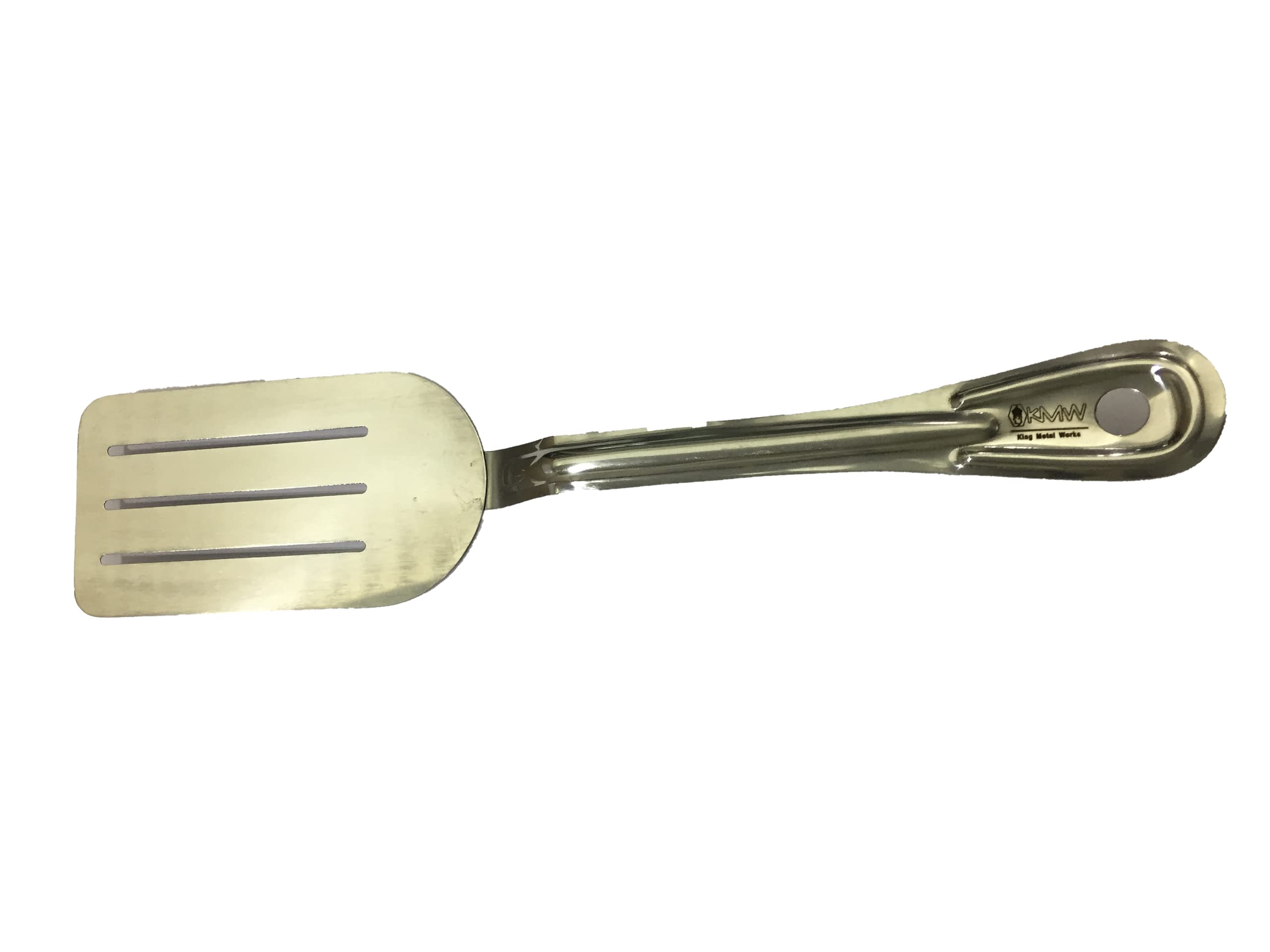 KMW Stainless Steel Turner Slotted 14.5" - (3 pcs Set), Steel, Medium | for Buffets, Catering & Events | Professional-Grade Build 4