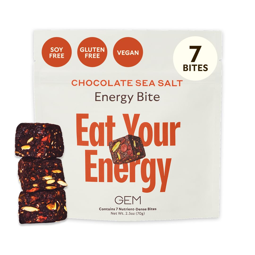 Amazon.com: GEM Energy Caffeinated Chocolate Bite | Holistic