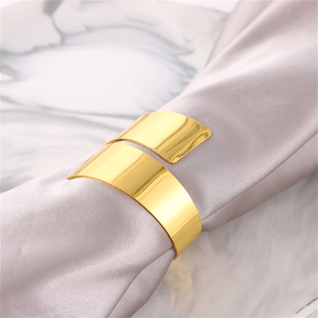 Serviette Anneaux Porte-Serviettes Table Dîner Serviette Serviette Anneau Décoration pour Fête De Mariage Hôtel Banquet (3 Pack Taille Unique)