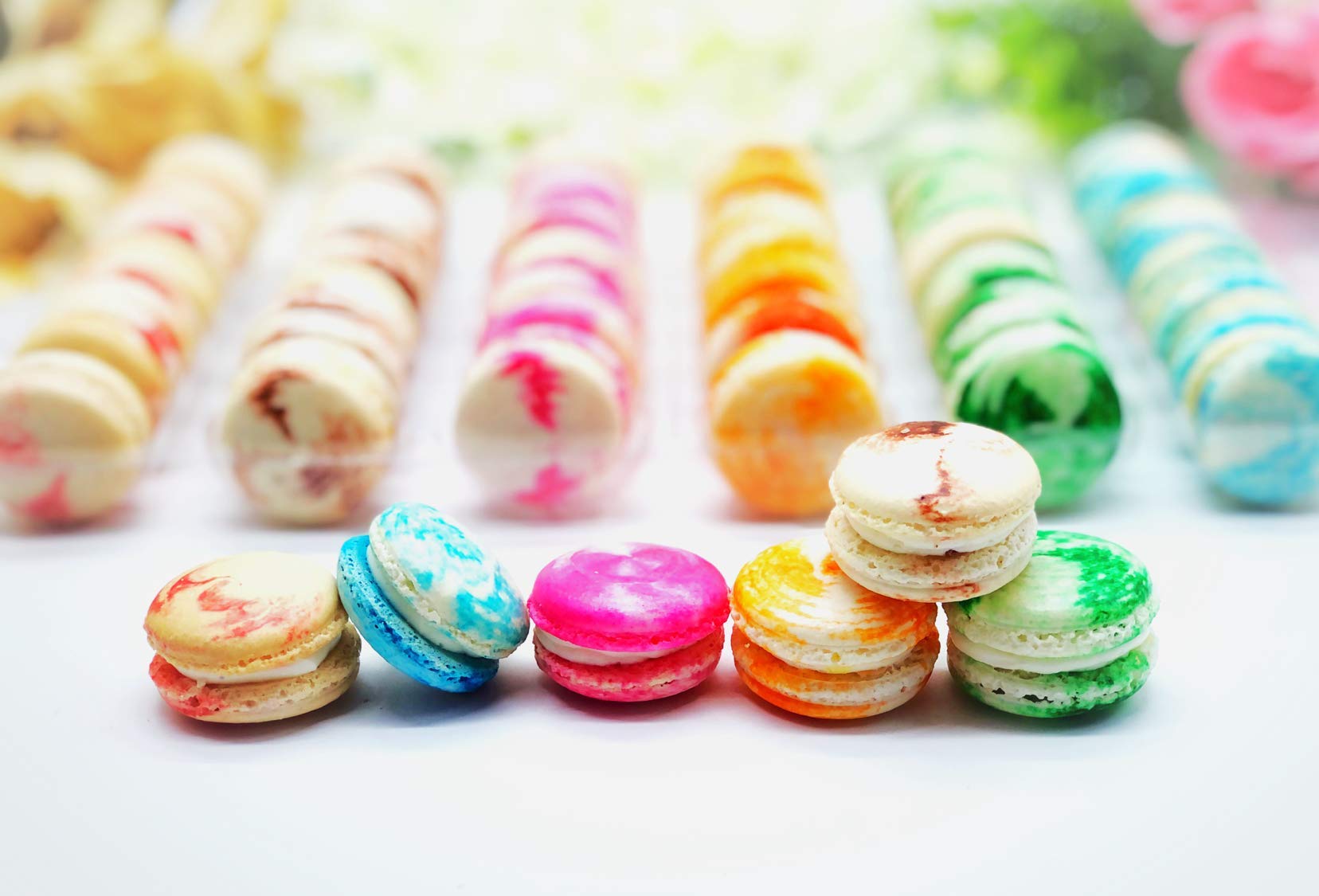 Amazon.com : Cheesecake Macaron Set | 48 Pack Assorted Gluten Free