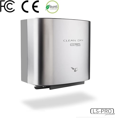 Miniatura 2 de LS-PRO Secador de manos automático para baños comerciales. Aire caliente de alta velocidad, manos secas en 7s. Funcionamiento sin contacto con