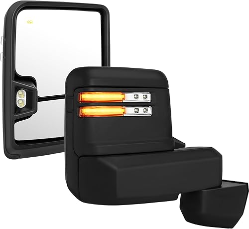 Miniatura 8 de Espejos de remolque aptos para Cadillac para Chevy para GMC Escalade Silverado Sierra 2003-2007 Reemplazar potencia ajustada, función calefactable,