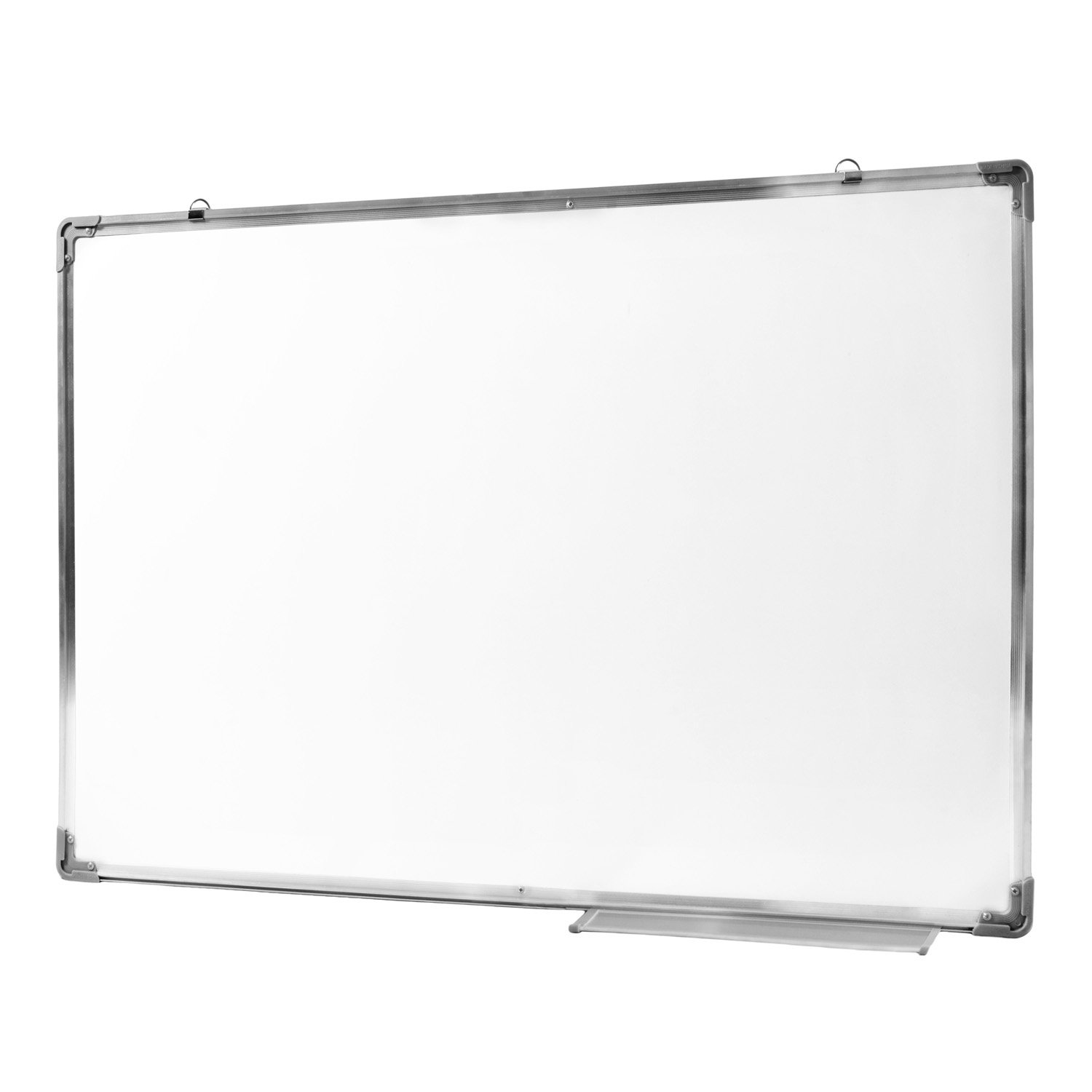 Offize Wizard Profi White-Board (60 x 90 cm) mit abwischbarer Oberfläche - Memoboard Magnet-Tafel Notenständer Magnethafend mit Alu-Rahmen und Stiftablage