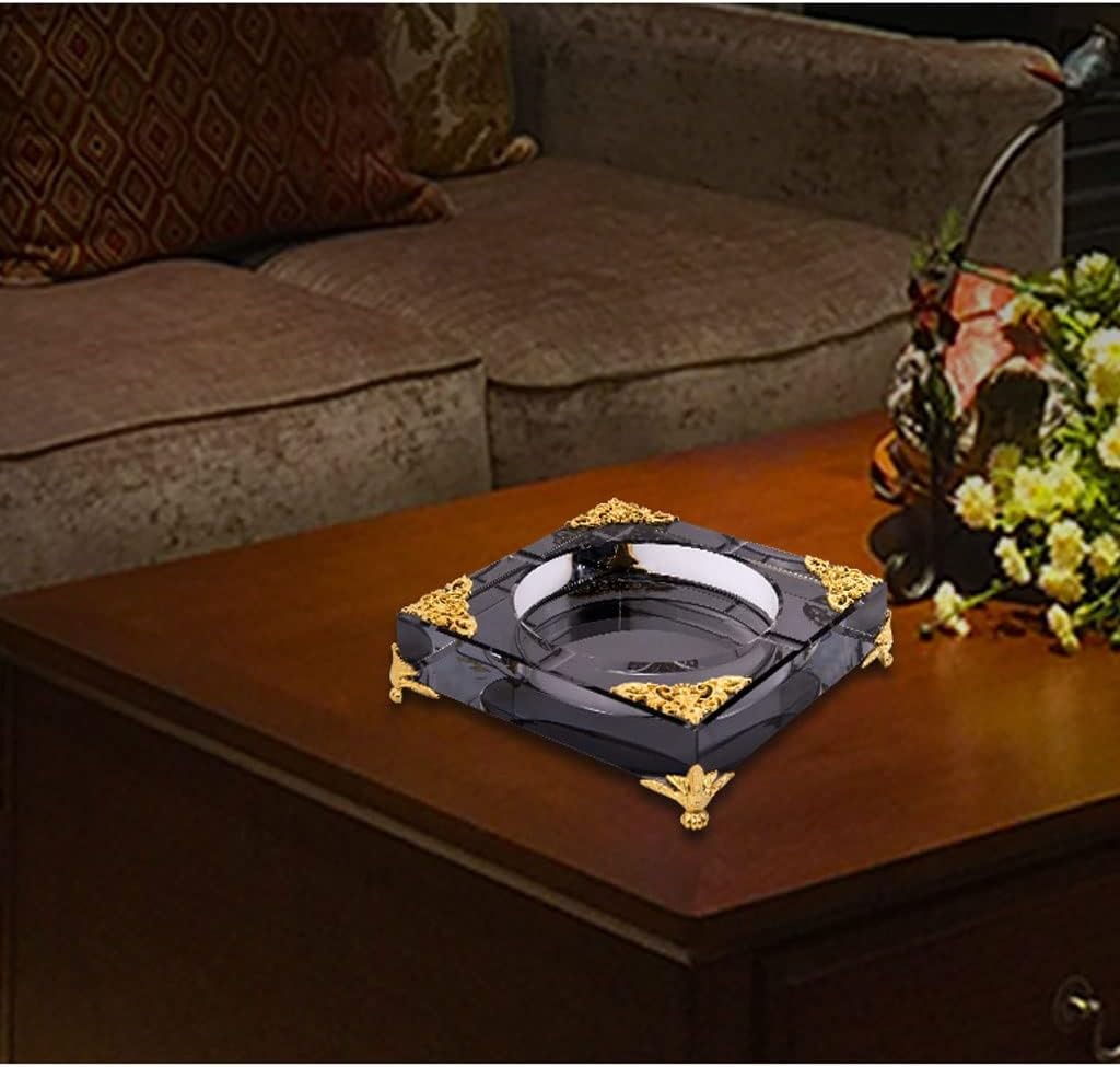 即発送可※グリーンブラウン マーブル 灰皿風 インテリア 卓上灰皿