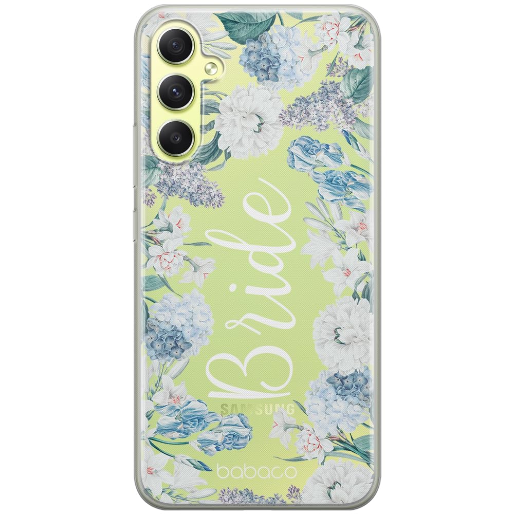 Babaco ERT GROUP mobile phone case for Samsung A34 5G original and officially Licensed pattern Bride 004 optimally adapted to the shape of the mobile phone, partially transparent