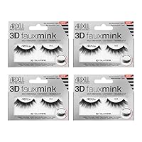 Vista 9 de Ardell Pestañas postizas 3D de imitación de visón 857, pestañas de tira ultraesponjosas con banda invisible para un aspecto dramático de ojos, 4