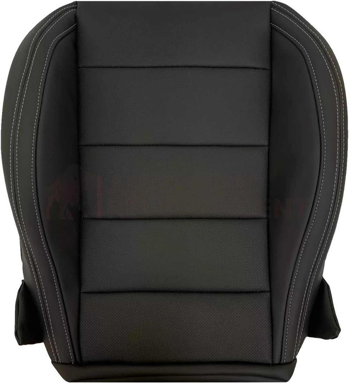 2015 2016 2017 2018 2019 2020 2021 2022 2023 Ford Mustang GT Coupe V6 V8 Bottom Perforated Synthetic Leather Replacement Seat Cover in Black (Driver Bottom)