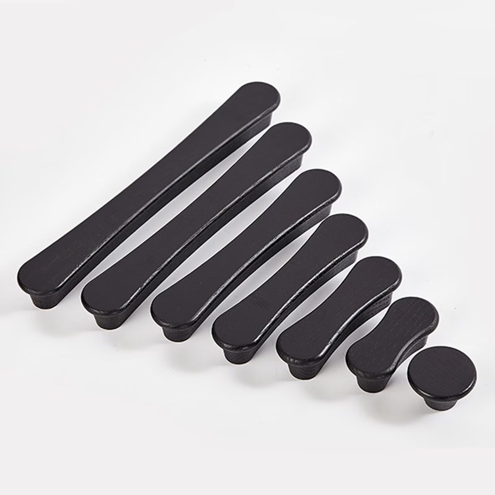 15 pomelli in legno di frassino per cassetti, mobili in legno, per armadietti, armadi, porte, armadi, credenze, maniglie per decorazione della cucina