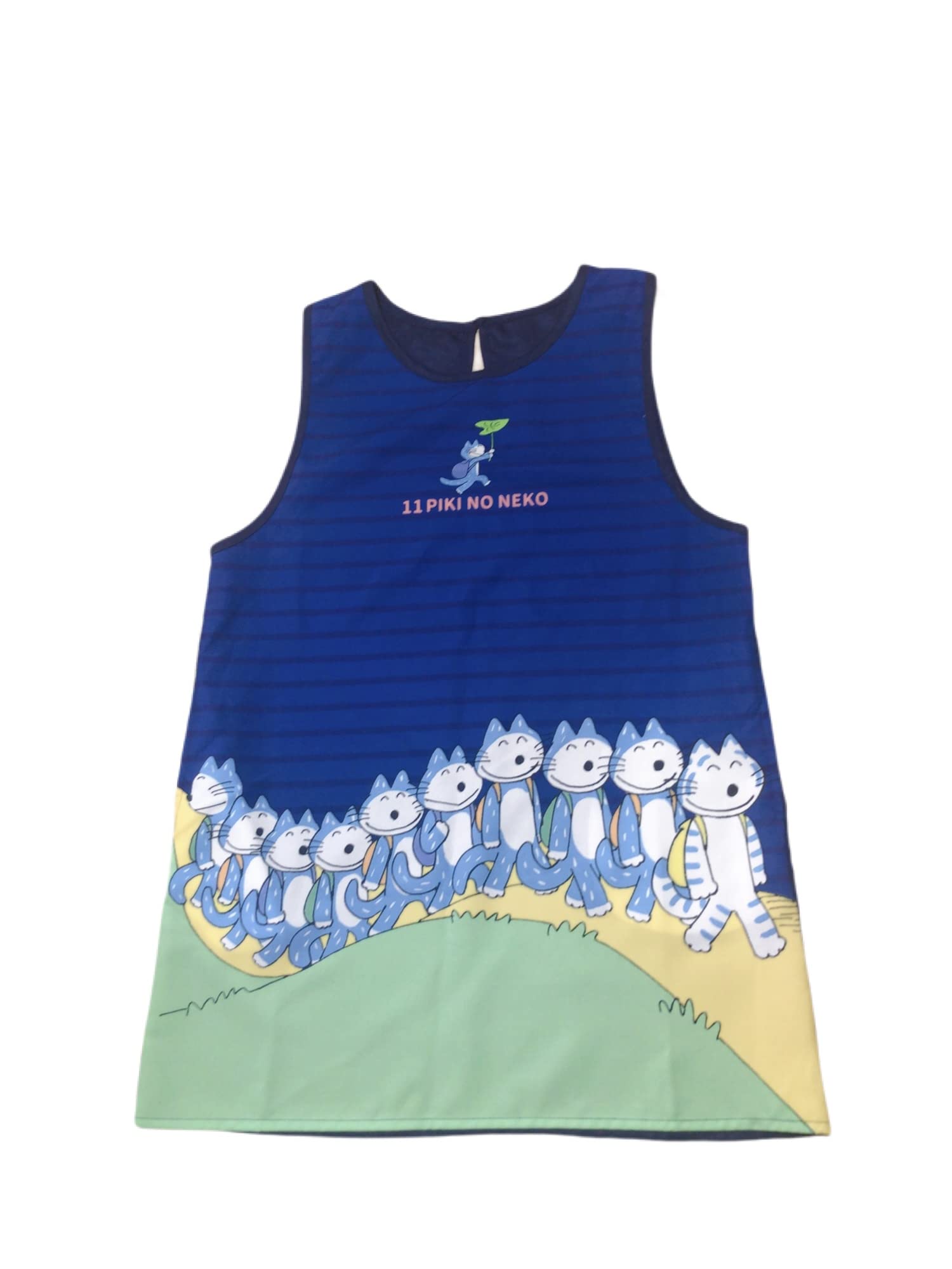 Amazon.co.jp: 11ぴきのねこ エプロン M-L 保育士 レディース ボーダー