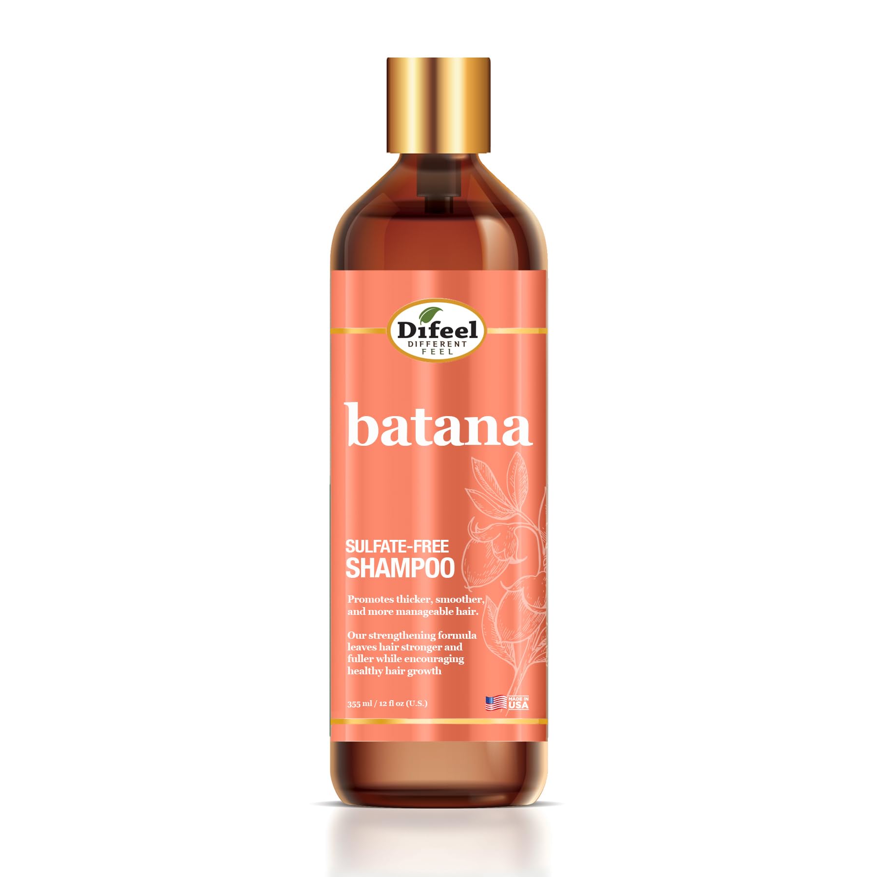 Amazon.com : Difeel Batana Shampoo 12 Ounces - Strengthening