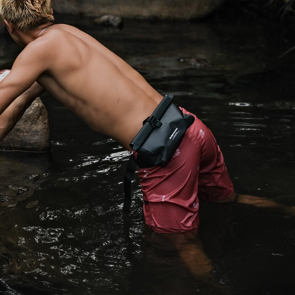 wasserdichte Schnorcheltasche, wasserdichte Bauchtasche, Hüfttasche, Kanu, Kajakfahren, Rafting, Surfen, Schwimmen, Bootfahren, Paddelboard, IPX8