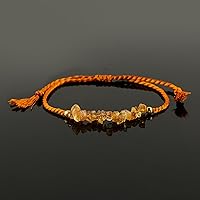 Vista 3 de TGH Pulsera Trenzada de Gemas Naturales Sin Cortar en Chip para Hombres y Mujeres – Pulsera de Cristal Curativo Hecha a Mano Ajustable – Joyería
