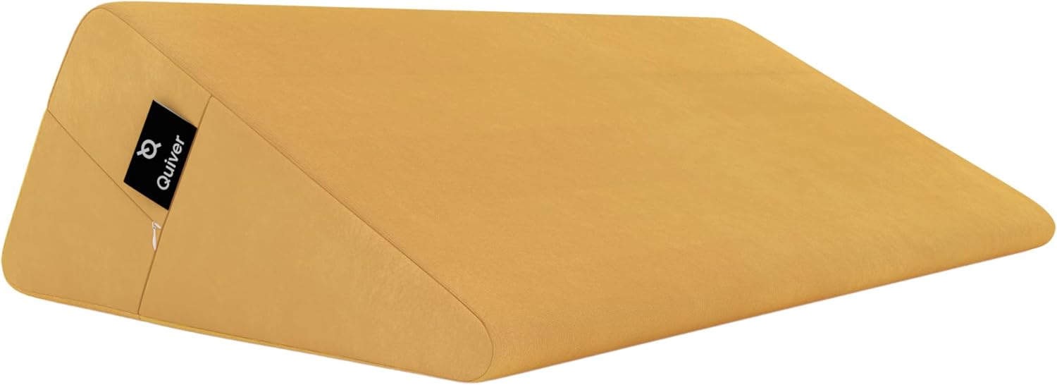 Quiver Edge Intimacy Pillow Supersoft Velvet Pillowcase (Foam Pillow Sold Separately) - Colour: Mango - Supersoft Velvet, Waterproof!