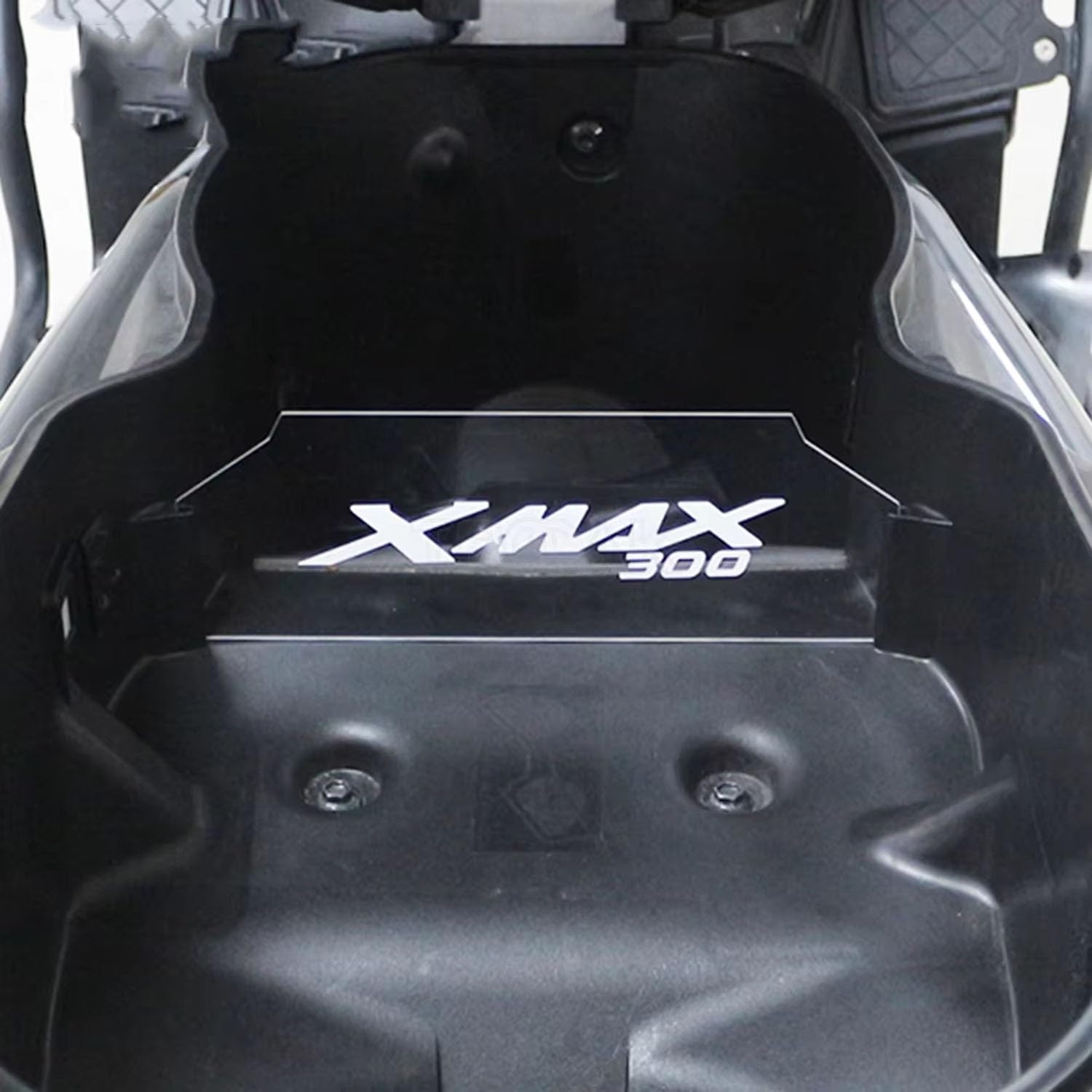 Divisor Maletero Interior Moto para Yamaha Xmax 300 X-MAX 300 XMAX300 2017-2024 2025 Acrílico Separador Específico Baúl Organizador Resistente Dividir y Almacenar,Black Style