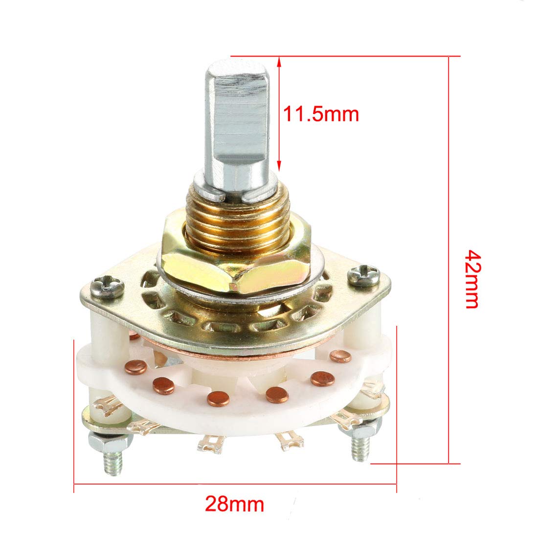 uxcell 1P6T 1 Pole 6 Position Selectable 1Deck Band Selector