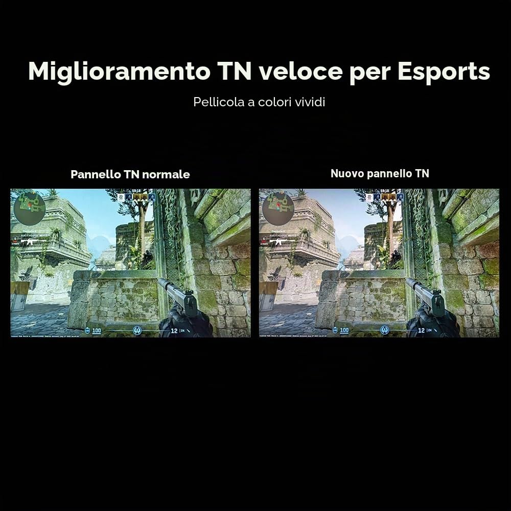 BenQ ZOWIE XL2586X+ eSports Monitor Gaming 24 pollici, 600Hz, TN rapido, DyAc 2, 1080p, HDMI 2.1 X3, DisplayPort 1.4, XL Setting to Share, S Switch, Calotta Protettiva, PROGamer Base