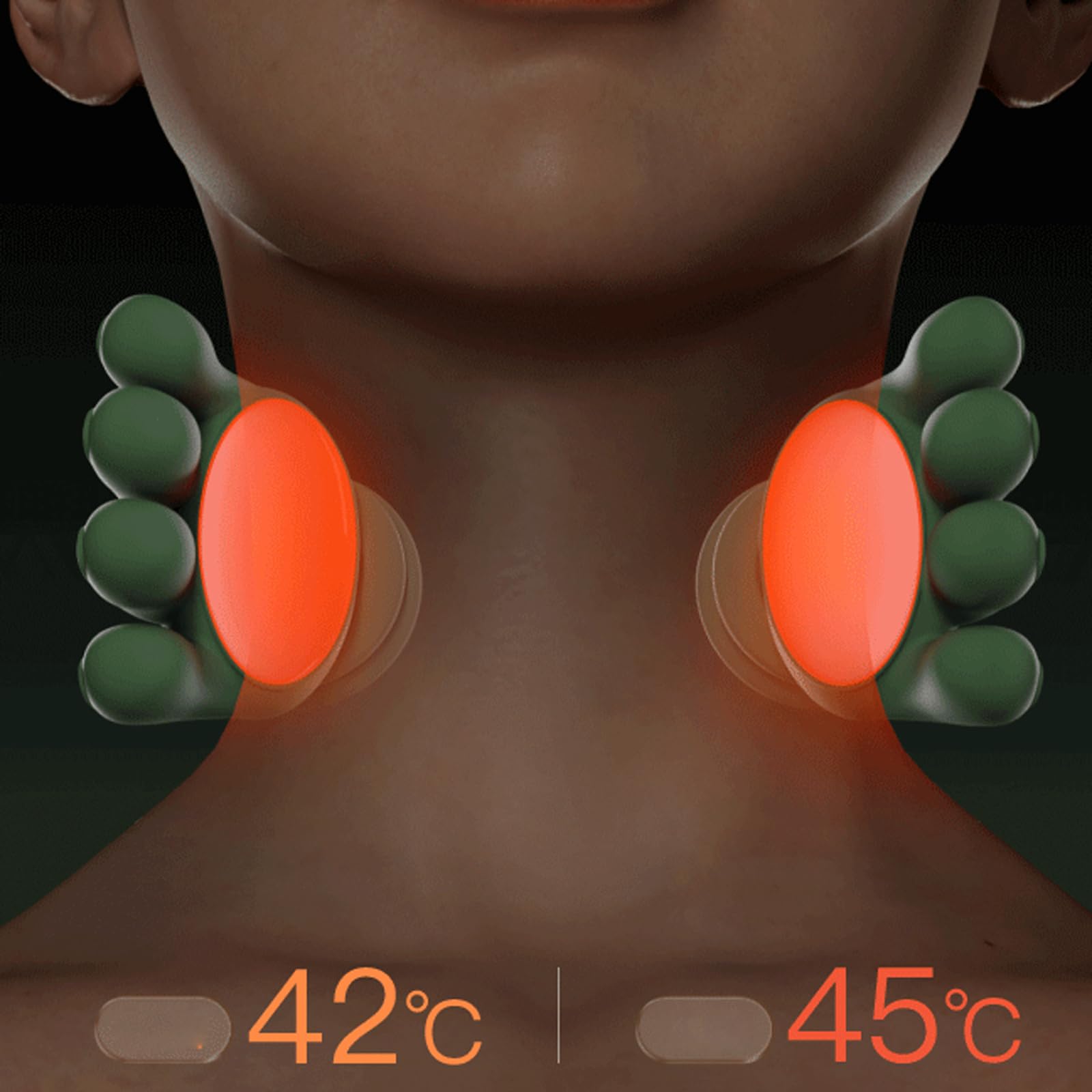 TrueAlign Massage Master for Shoulder, Nackenmassagegerät mit Wärme, 4D-Tiefenmassagegerät für Nacken und Schultern, Rückenmassagegerät, Kabellos Massagegerät für Frauen und Männer