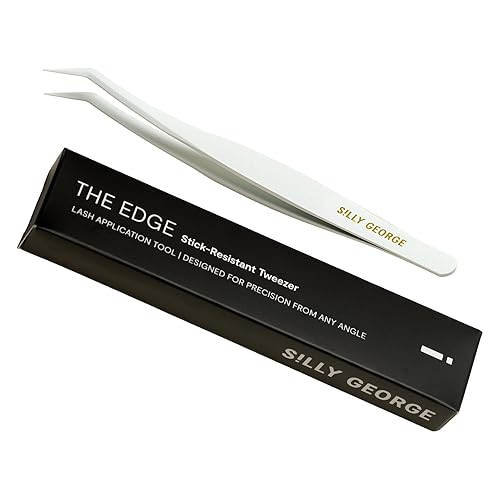 Silly George The Edge Lash Tweezer – Stick-Resistant Applicators for