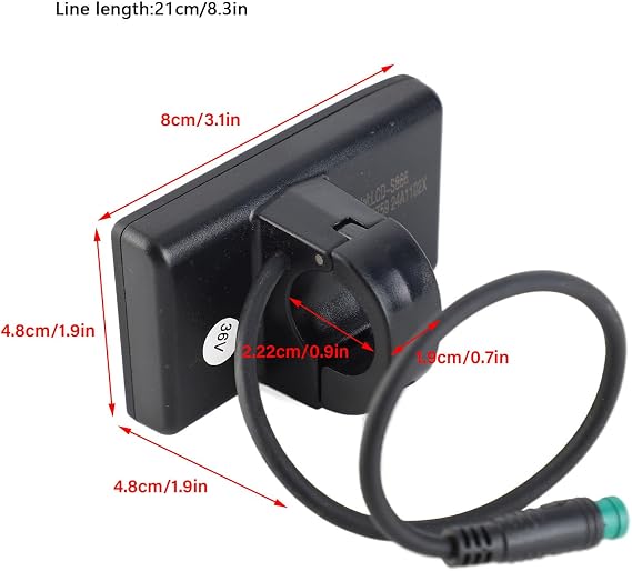 Ebike LCD Display, 48V Control Panel LCD Display Meter Display Meter Controller, Waterproof S866 Ebike Display Electric Scooter Conversion Kit