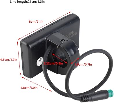 Ebike LCD Display, 48V Control Panel LCD Display Meter Display Meter Controller, Waterproof S866 Ebike Display Electric Scooter Conversion Kit