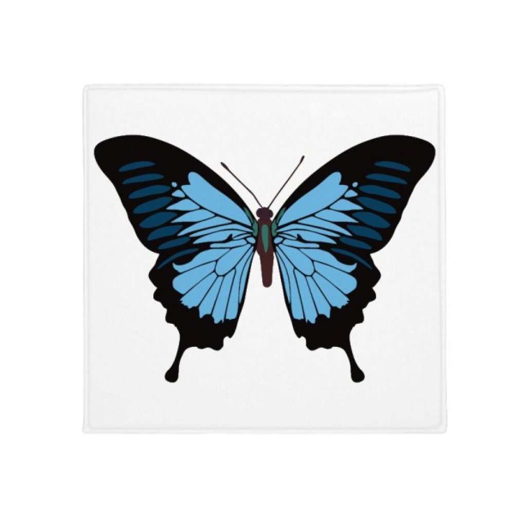 Tapis papillon bleu foncé 80cm pour habiller l'espace repas du chat
