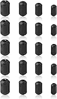 Vista 1 de Núcleo de anillo de ferrita negro RFI EMI cable supresor de ruido Clip-20Pcs