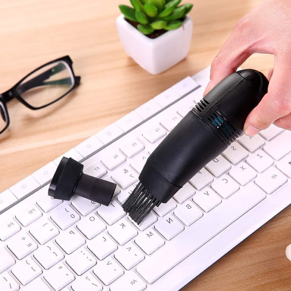 Odkurzacz Mini Klawiatura Do Laptopa, Usuwa Silny Kurz, Idealny do Czyszczenie Klawiatury, Drukarki, Sprzęt Fotograficzny (czarny)
