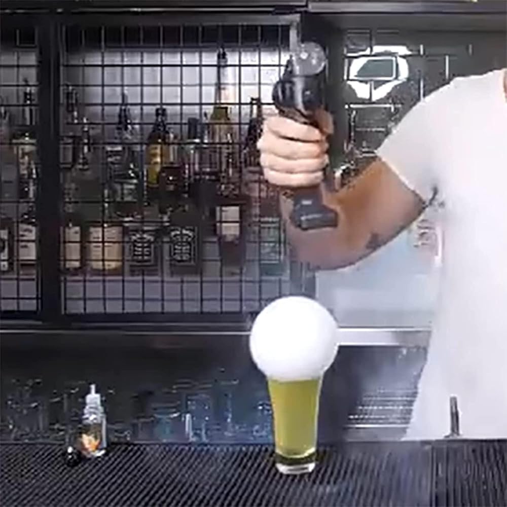 Zestaw do palenia koktajli, ręczny pistolet do wędzonych bąbelków z płynem bąbelkowym i olejkiem eterycznym, zaparzacz dymu do kuchni molekularnej, idealny do tworzenia unikalnych koktajli smakowych
