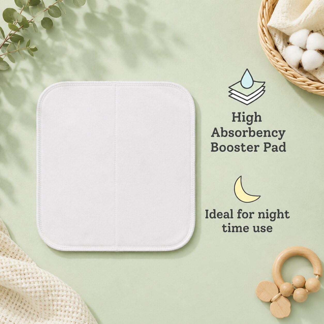 SuperBottoms Dry Feel Pad for Babies, set of 1 - Cloth diaper soaker/insert for SuperBottoms Freesize UNO cloth diaper 4