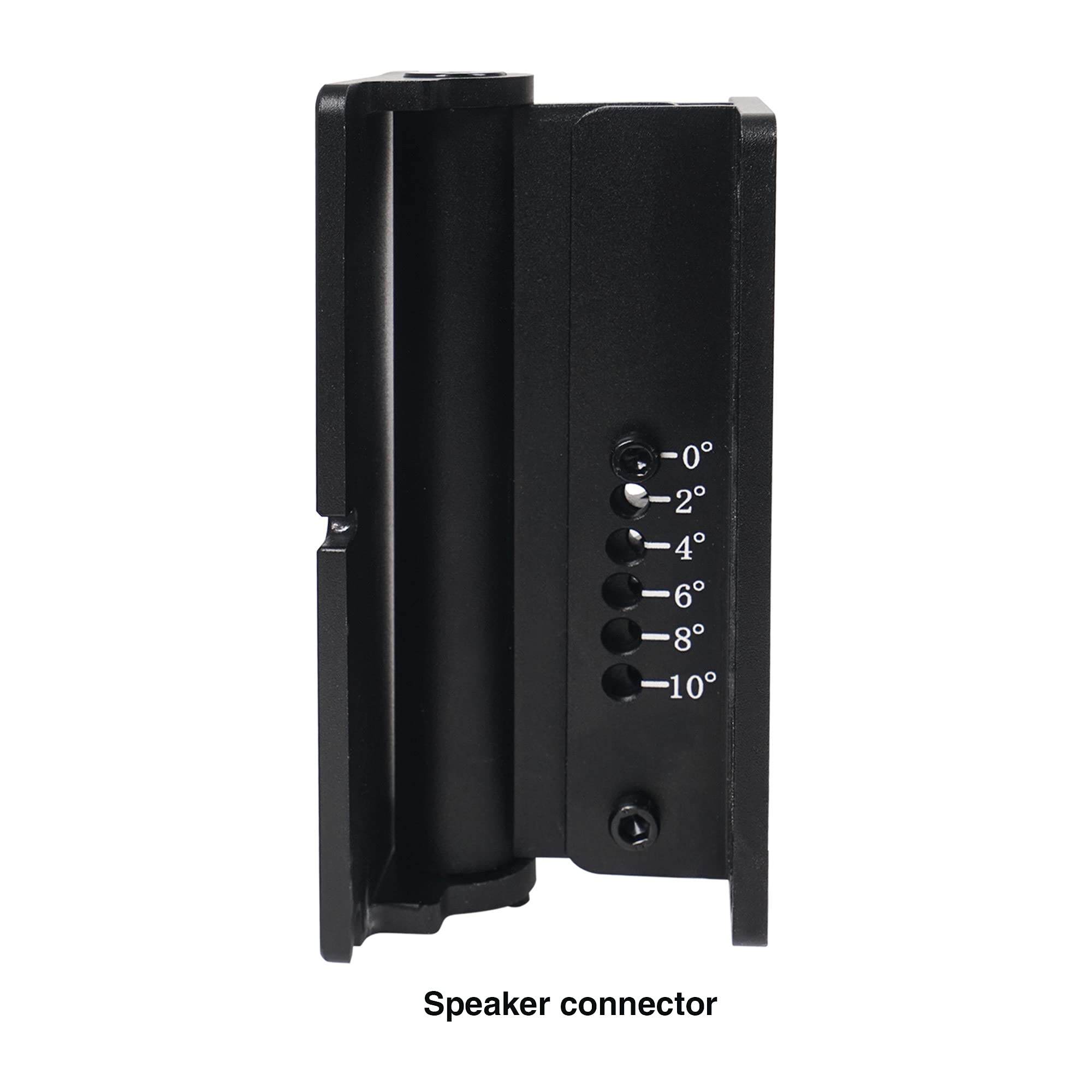 Sound Town Paquete de 2 soportes de montaje de pared universales para altavoz con ajuste de ángulo, plantilla de montaje de 4.2 x 2 pulgadas, negro (CWB-1A-PAIR)