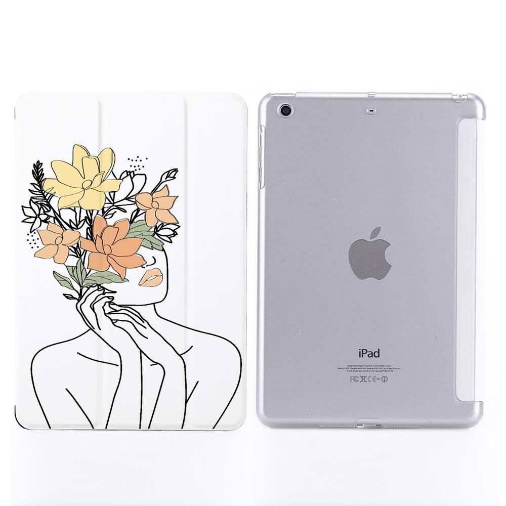 Amazon.com: JOYLAND Luxury Art Line Pad Case for iPad 7th/8th/9th  Generation White Artistic A Case Anti-Scratch Shockproof Lightweight Smart  Trifold Stand Cover Soft TPU Cover for 10.2 Inch iPad 2019/2020/2021 :  Electronics