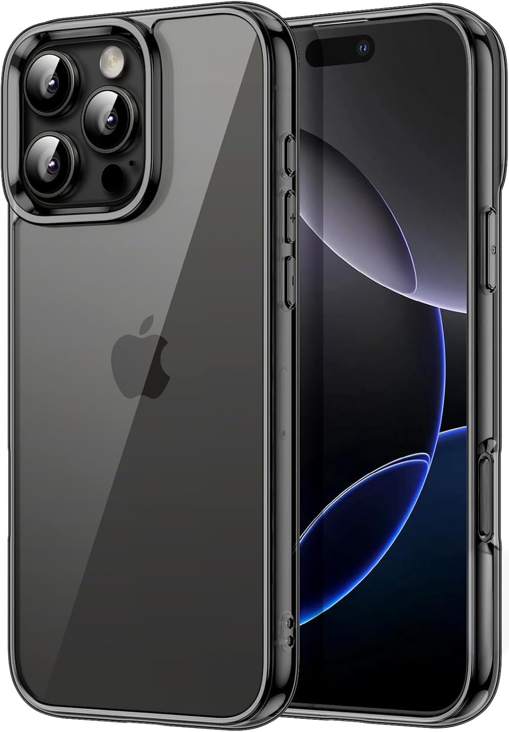 ExpressB® for iPhone 16 Pro Max Case Cover with Anti-Scratch | Ultra Hybrid Camera Protect Back Cover | Polycarbonate Transparent Back Cover Case for iPhone 16 Pro Max - Clear Black (B0DF31MPXR) Amazon Price History, Amazon Price Tracker