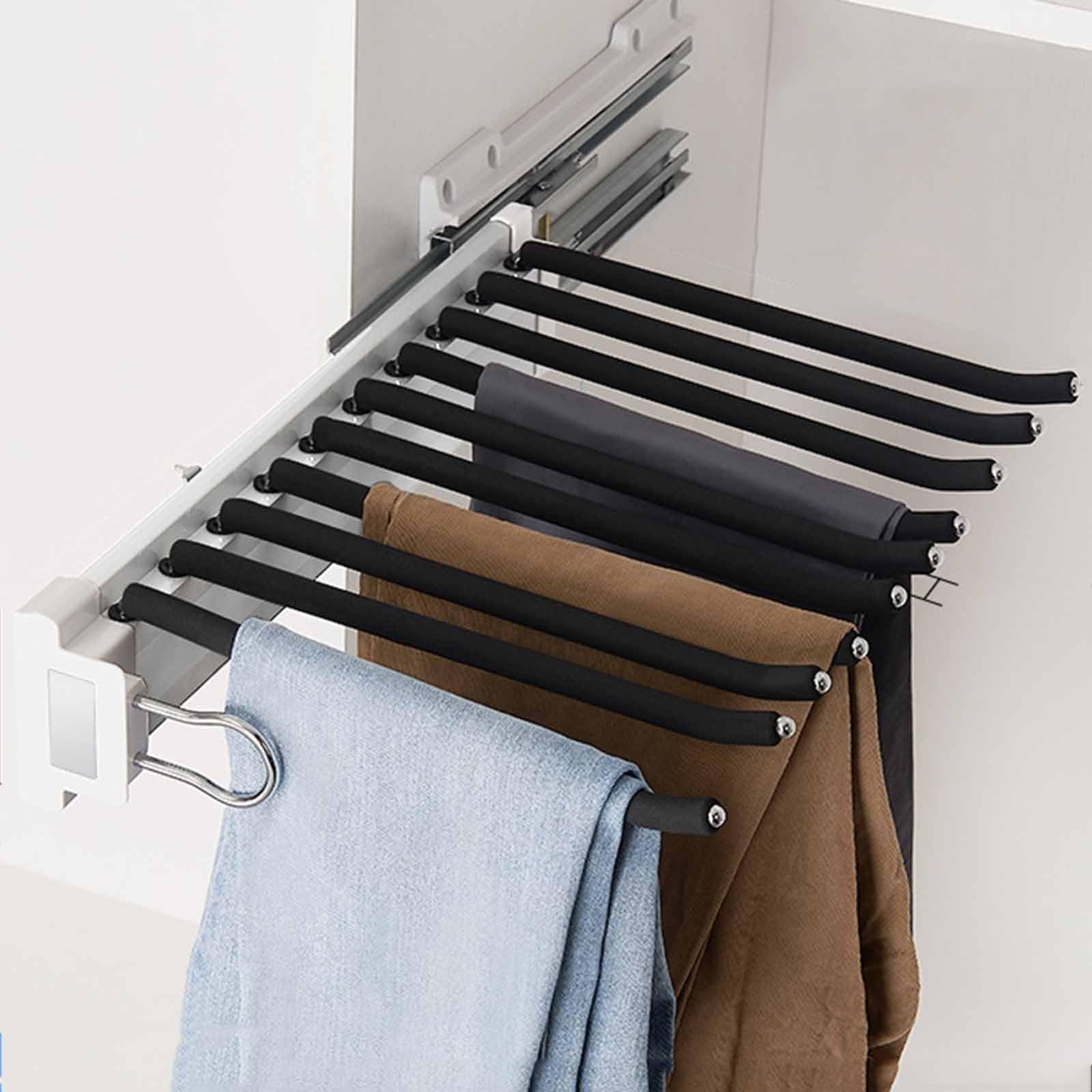 Tringle de penderie coulissante pour suspendre manteaux et pantalons